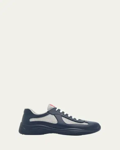 Prada Men's Americas Cup Rubber Trainer Sneakers | Thumbnail 8 Prada Men's Americas Cup Rubber Trainer Sneakers | Thumbnail 8
