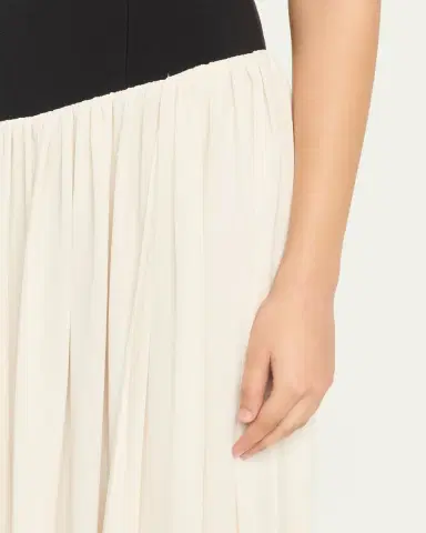 Ronny Kobo Ballad Strapless Two-Tone Mixed Media Maxi Dress | Thumbnail 5
