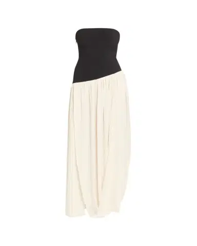 Ronny Kobo Ballad Strapless Two-Tone Mixed Media Maxi Dress | Thumbnail 1