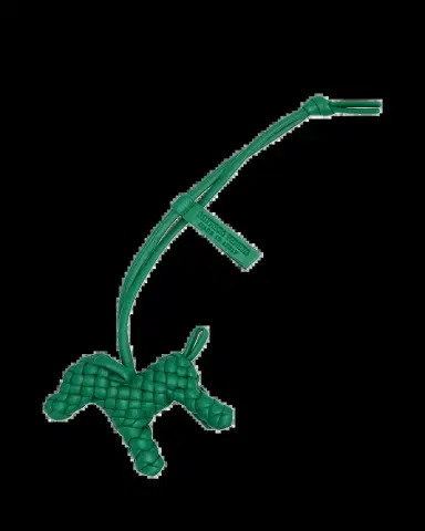 Bottega Veneta Intreccio Nappa Leather Dog Charm | Thumbnail 2