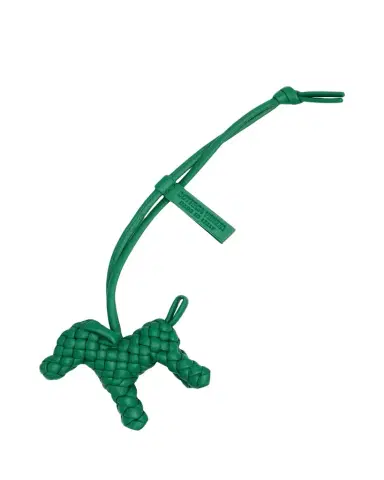 Bottega Veneta Intreccio Nappa Leather Dog Charm | Thumbnail 1
