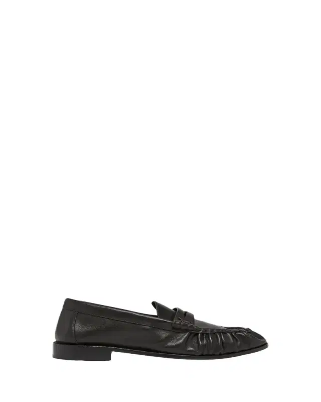 Men's Le Loafer Creased Leather Mules