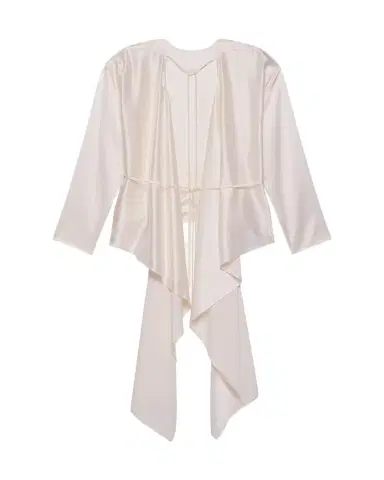 Helmut Lang Draped Silk Satin Scarf Top | Thumbnail 1 Helmut Lang Draped Silk Satin Scarf Top | Thumbnail 1