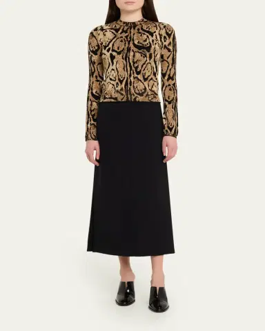 Stella McCartney Leopard Jacquard Knit Crewneck Sweater | Thumbnail 2