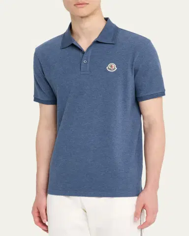 Moncler Men's Chest-Logo Pique Polo Shirt | Thumbnail 8 Moncler Men's Chest-Logo Pique Polo Shirt | Thumbnail 8