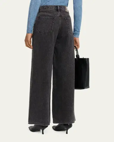 rag & bone Featherweight Sofie Embellished Wide Jeans | Thumbnail 3