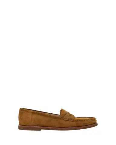 Gianvito Rossi Suede Penny Loafers | Thumbnail 1 Gianvito Rossi Suede Penny Loafers | Thumbnail 1
