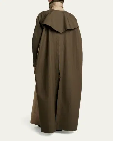 Sacai Colorblock Cotton Gabardine Long Trench Coat | Thumbnail 3 Sacai Colorblock Cotton Gabardine Long Trench Coat | Thumbnail 3