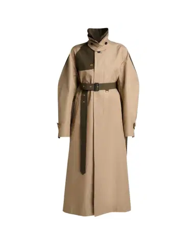 Sacai Colorblock Cotton Gabardine Long Trench Coat | Thumbnail 1 Sacai Colorblock Cotton Gabardine Long Trench Coat | Thumbnail 1