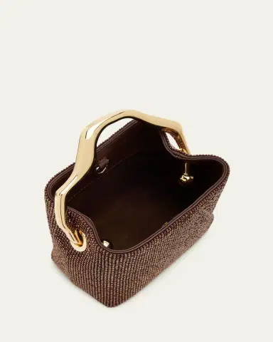 Cult Gaia Solene Mini Rhinestone Sculptural Top-Handle Bag | Thumbnail 2 Cult Gaia Solene Mini Rhinestone Sculptural Top-Handle Bag | Thumbnail 2