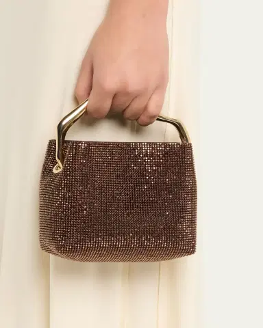 Cult Gaia Solene Mini Rhinestone Sculptural Top-Handle Bag | Thumbnail 4 Cult Gaia Solene Mini Rhinestone Sculptural Top-Handle Bag | Thumbnail 4