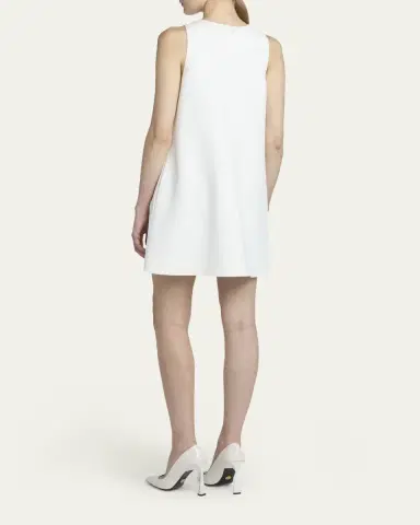 Stella McCartney Floral Embroidered Sleeveless Mini Shift Dress | Thumbnail 3