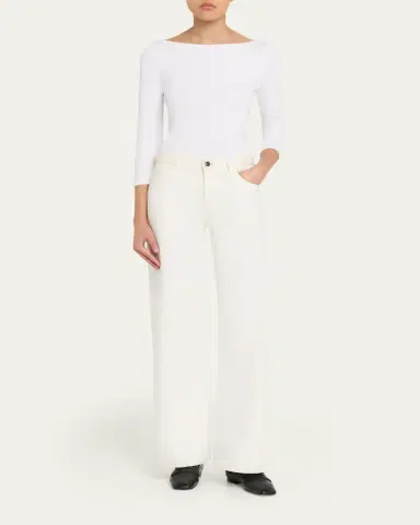 Wolford Cordoba Boatneck Stretch Cotton Top | Thumbnail 2