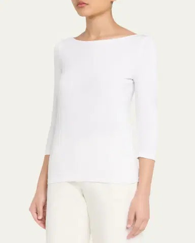 Wolford Cordoba Boatneck Stretch Cotton Top | Thumbnail 4