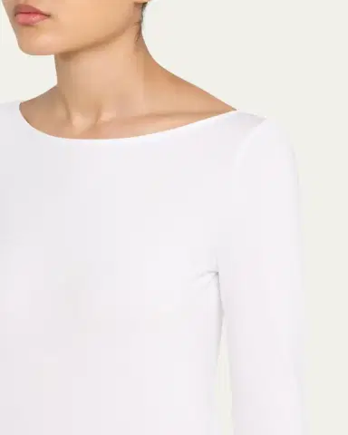 Wolford Cordoba Boatneck Stretch Cotton Top | Thumbnail 5