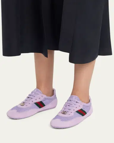 Gucci Shift Mesh and Suede Low-Top Sneakers | Thumbnail 2 Gucci Shift Mesh and Suede Low-Top Sneakers | Thumbnail 2