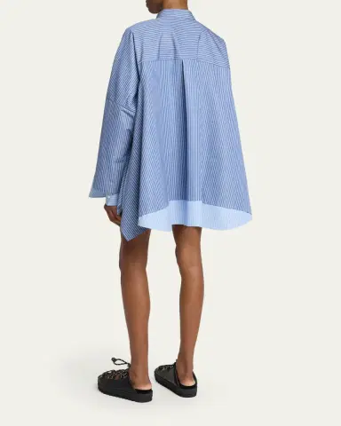 sacai Striped Poplin Oversized Button-Down Shirt | Thumbnail 3 sacai Striped Poplin Oversized Button-Down Shirt | Thumbnail 3