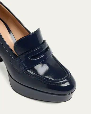 Gianvito Rossi 70mm Patent Platform Penny Loafers | Thumbnail 3 Gianvito Rossi 70mm Patent Platform Penny Loafers | Thumbnail 3