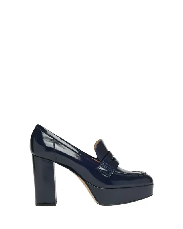 Gianvito Rossi 70mm Patent Platform Penny Loafers