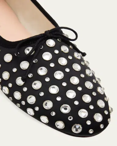 Loeffler Randall Landon Crystal-Embellished Satin Ballet Flats | Thumbnail 3 Loeffler Randall Landon Crystal-Embellished Satin Ballet Flats | Thumbnail 3