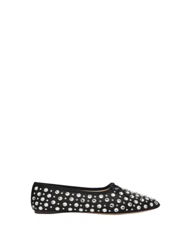 Loeffler Randall Landon Crystal-Embellished Satin Ballet Flats | Thumbnail 1 Loeffler Randall Landon Crystal-Embellished Satin Ballet Flats | Thumbnail 1