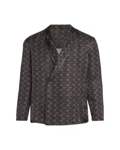 Giorgio Armani Geometric Single-Breasted Jacket | Thumbnail 1 Giorgio Armani Geometric Single-Breasted Jacket | Thumbnail 1