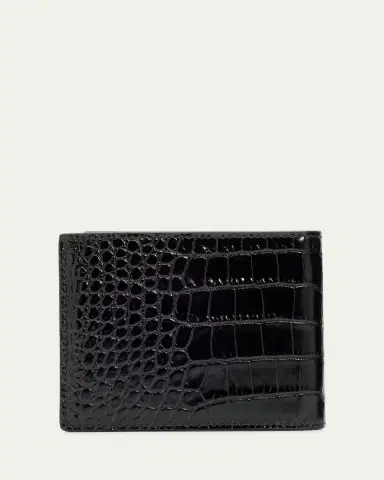 Tom Ford Men's Exotic Line Croc-Effect Bifold Wallet | Thumbnail 4