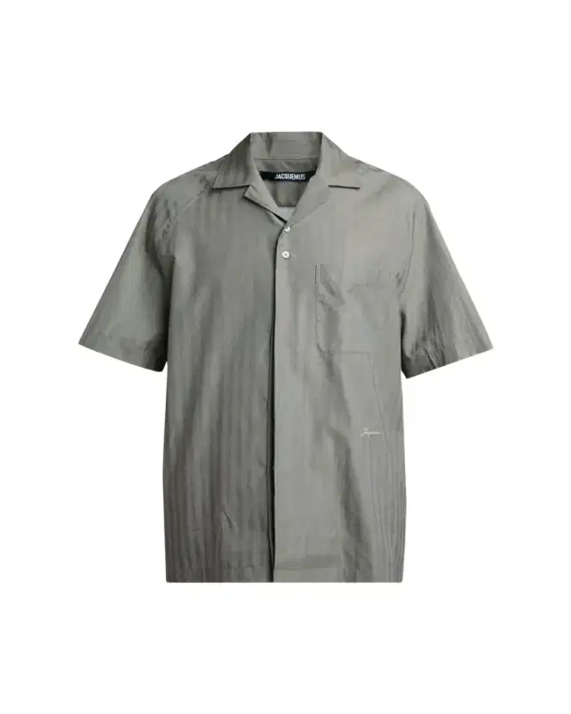 Men's Cotton Herringbone Short-Sleeve Shirt