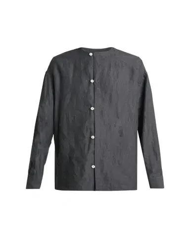 Jacquemus Men's Linen Hairline Stripe Relaxed Button-Down Shirt | Thumbnail 1 Jacquemus Men's Linen Hairline Stripe Relaxed Button-Down Shirt | Thumbnail 1