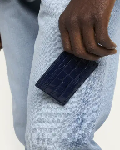 Tom Ford Men's Exotic Line Croc-Effect Card Holder | Thumbnail 2