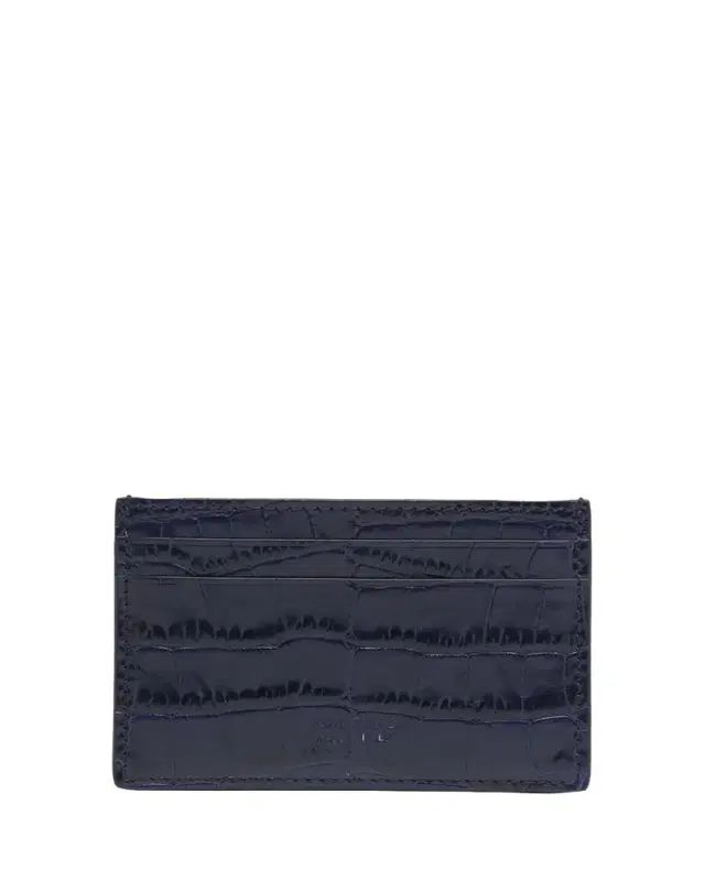 TOM FORD Men's Exotic Line Croc-Effect Card Holder