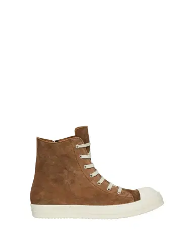 Rick Owens Temple Sumi Suede High-Top Sneakers | Thumbnail 1 Rick Owens Temple Sumi Suede High-Top Sneakers | Thumbnail 1