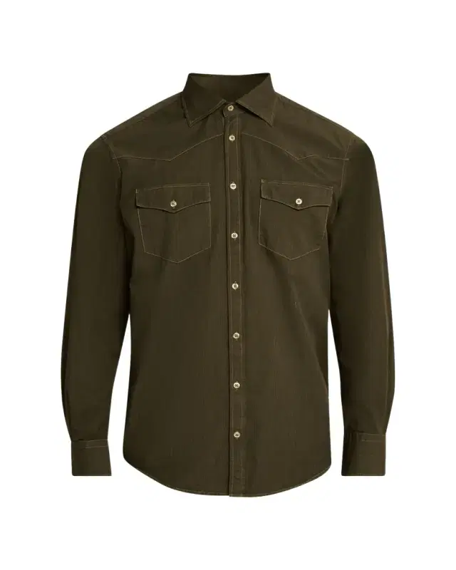 Massimo Alba Men's Arizo Cotton Western Shirt