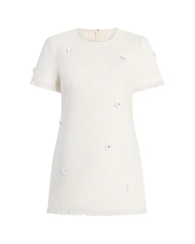 Cinq a Sept Crunchy Flower Tweed Mini Dress
