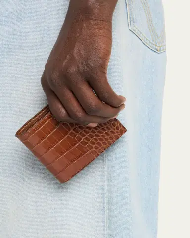 Tom Ford Men's Exotic Line Croc-Effect Bifold Wallet | Thumbnail 2 Tom Ford Men's Exotic Line Croc-Effect Bifold Wallet | Thumbnail 2