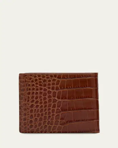 Tom Ford Men's Exotic Line Croc-Effect Bifold Wallet | Thumbnail 4 Tom Ford Men's Exotic Line Croc-Effect Bifold Wallet | Thumbnail 4