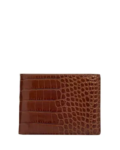 Tom Ford Men's Exotic Line Croc-Effect Bifold Wallet | Thumbnail 1 Tom Ford Men's Exotic Line Croc-Effect Bifold Wallet | Thumbnail 1
