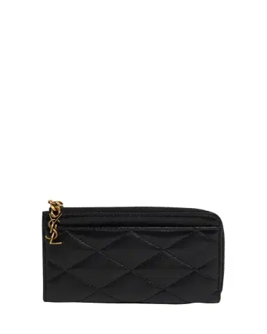 Saint Laurent YSL Quilted Leather Wallet | Thumbnail 1 Saint Laurent YSL Quilted Leather Wallet | Thumbnail 1