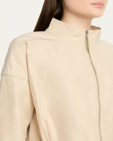 Lafayette 148 New York Pleated Technical Twill Crop Jacket | Thumbnail 5 Lafayette 148 New York Pleated Technical Twill Crop Jacket | Thumbnail 5