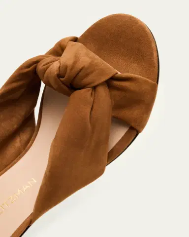 Stuart Weitzman 50mm Soplaya Suede Mule Sandals | Thumbnail 5