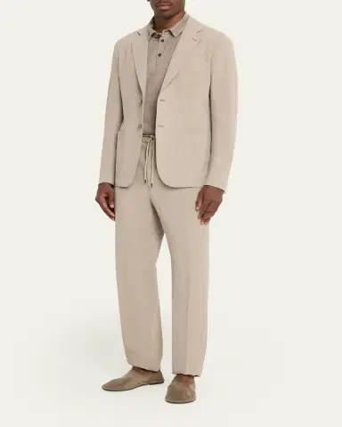 Giorgio Armani Linen Single-Breasted Jacket | Thumbnail 2 Giorgio Armani Linen Single-Breasted Jacket | Thumbnail 2