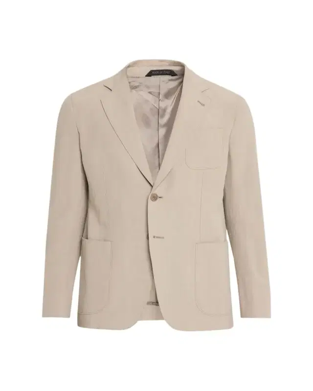 Linen Single-Breasted Jacket