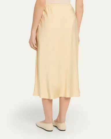 Vince Pull-On Satin Slip Skirt | Thumbnail 3