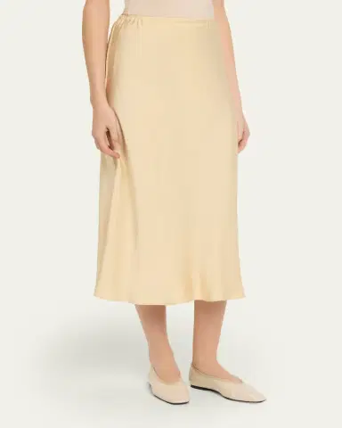Vince Pull-On Satin Slip Skirt | Thumbnail 4