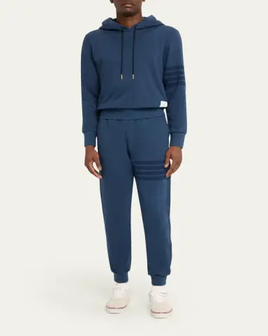 Thom Browne Men's 4-Bar Cotton Sweatpants | Thumbnail 2 Thom Browne Men's 4-Bar Cotton Sweatpants | Thumbnail 2