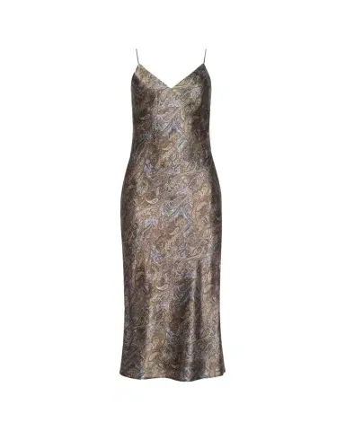 L'AGENCE Seridie Paisley Mid-Length Slip Dress | Thumbnail 1 L'AGENCE Seridie Paisley Mid-Length Slip Dress | Thumbnail 1