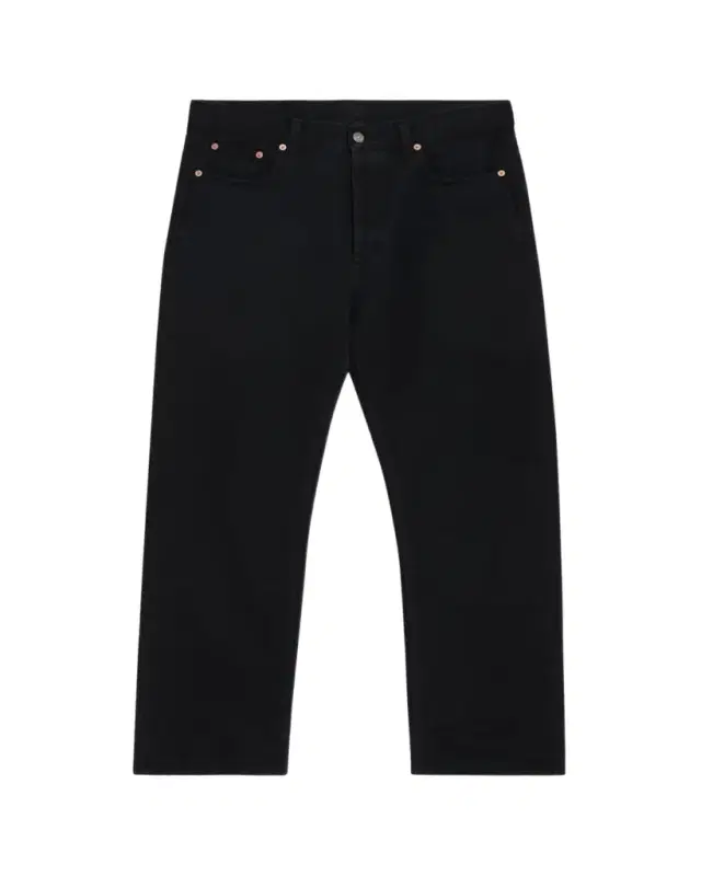 Saint Laurent Men's Black Denim Straight-Leg Jeans