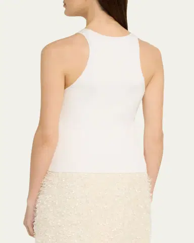 Vince Stretch-Viscose Tank Top | Thumbnail 3