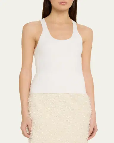 Vince Stretch-Viscose Tank Top | Thumbnail 4