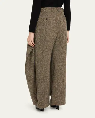 JW Anderson Structured Fold Over Wide-Leg Trousers | Thumbnail 3 JW Anderson Structured Fold Over Wide-Leg Trousers | Thumbnail 3